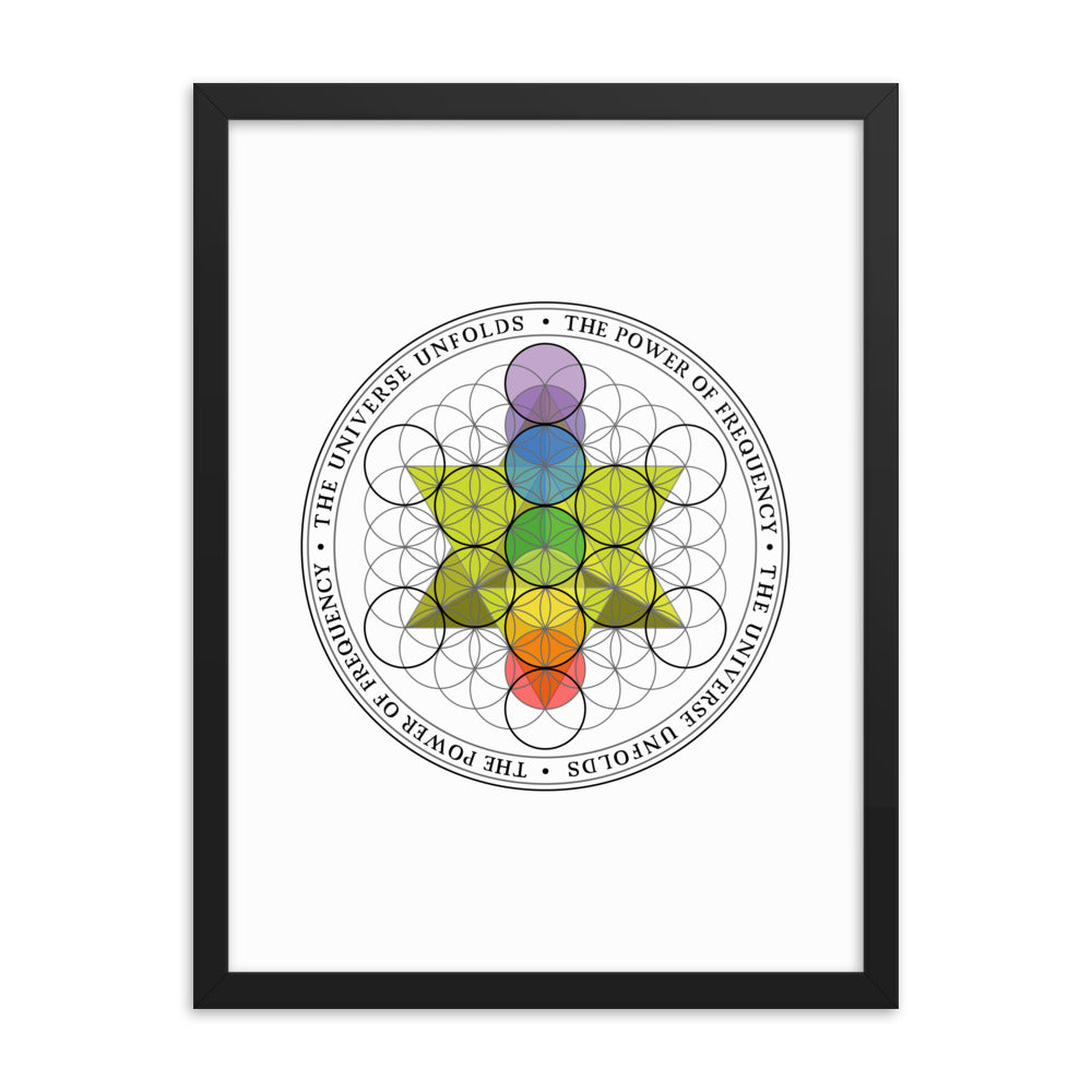 Art of Kairos Logo - White | Framed poster