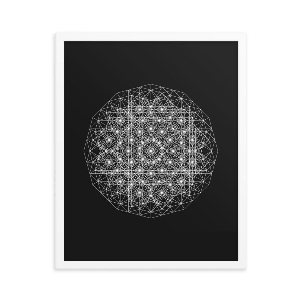 Sacred Geometry Art - Dotty | Framed poster