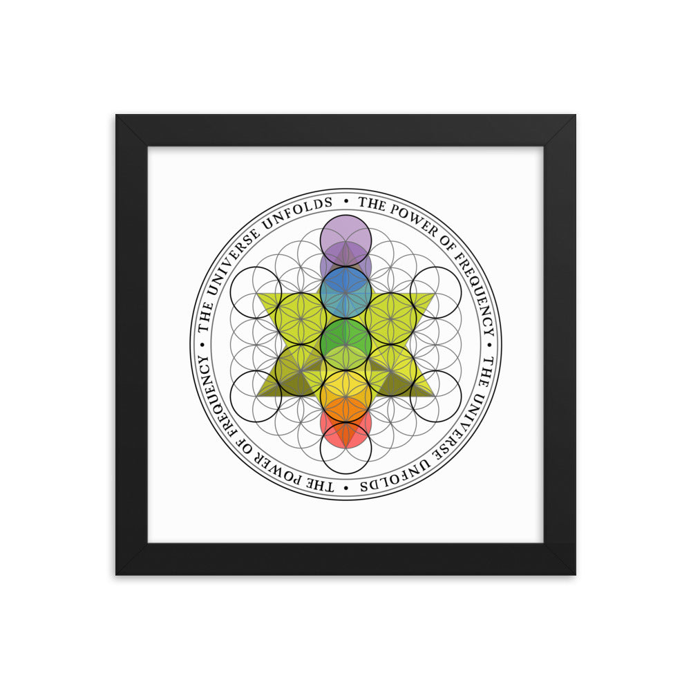 Art of Kairos Logo - White | Framed poster