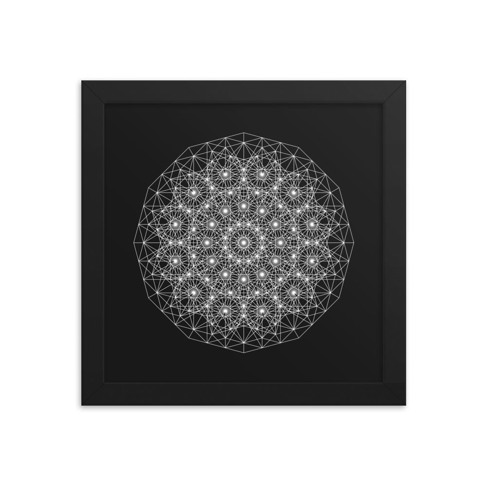 Sacred Geometry Art - Dotty | Framed poster