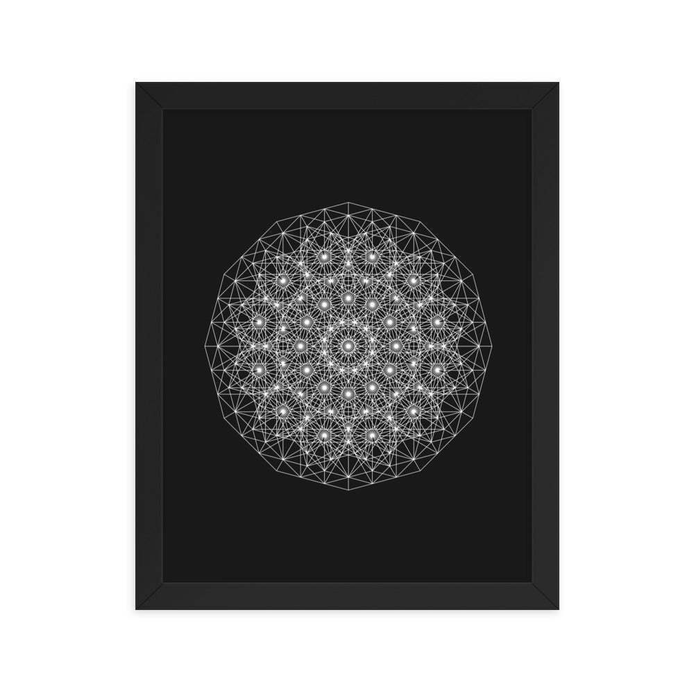 Sacred Geometry Art - Dotty | Framed poster