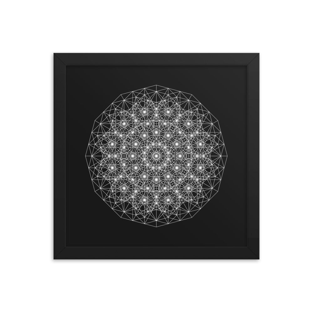 Sacred Geometry Art - Dotty | Framed poster