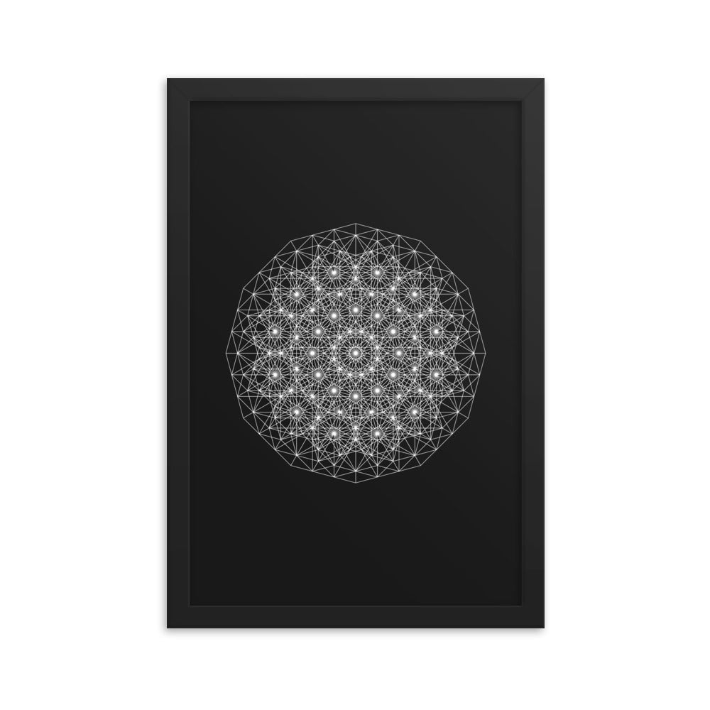 Sacred Geometry Art - Dotty | Framed poster