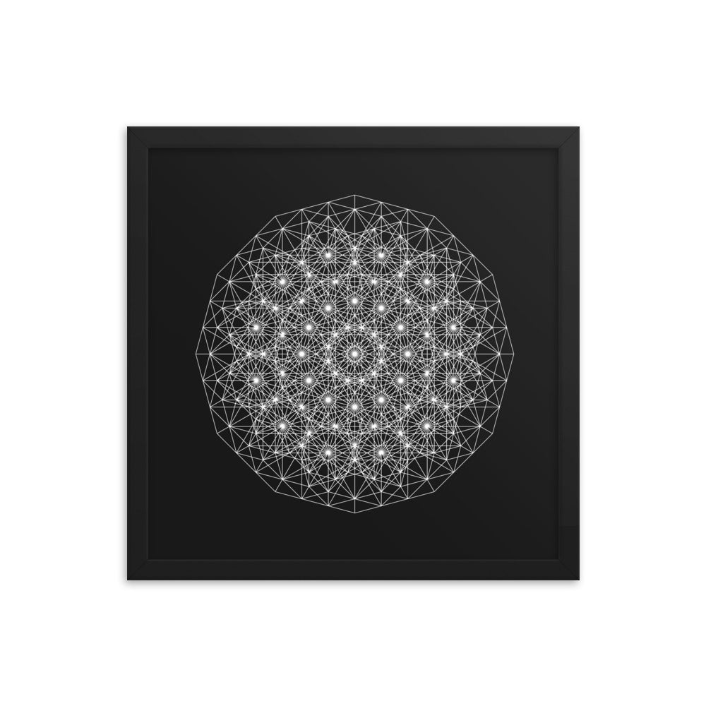 Sacred Geometry Art - Dotty | Framed poster