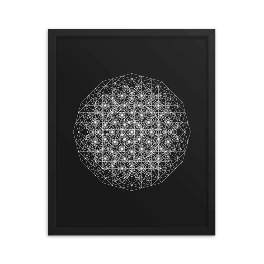 Sacred Geometry Art - Dotty | Framed poster