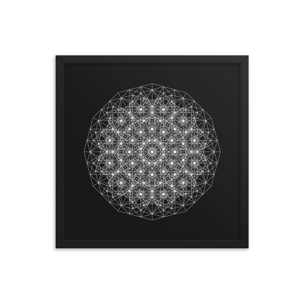 Sacred Geometry Art - Dotty | Framed poster