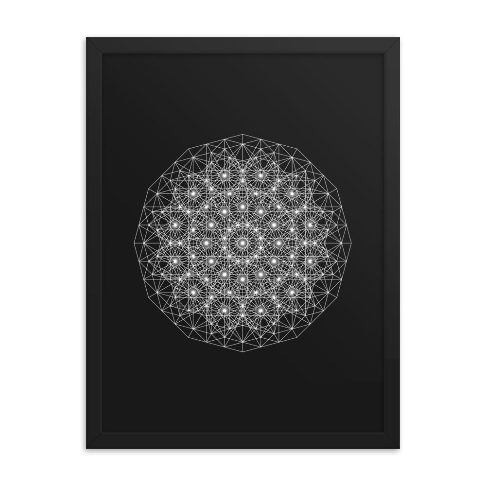Sacred Geometry Art - Dotty | Framed poster