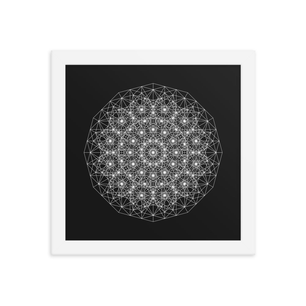 Sacred Geometry Art - Dotty | Framed poster