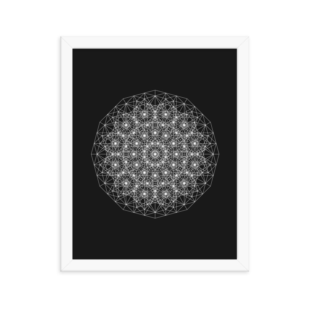 Sacred Geometry Art - Dotty | Framed poster
