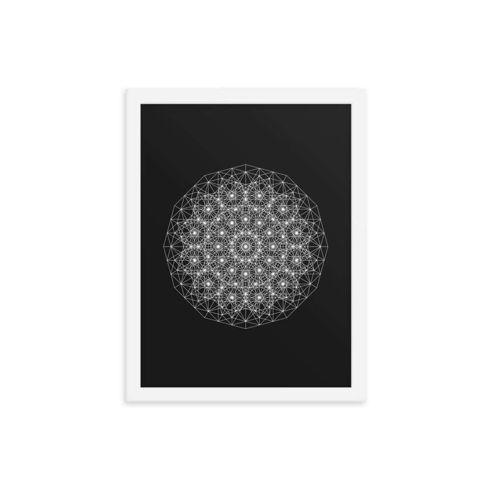 Sacred Geometry Art - Dotty | Framed poster