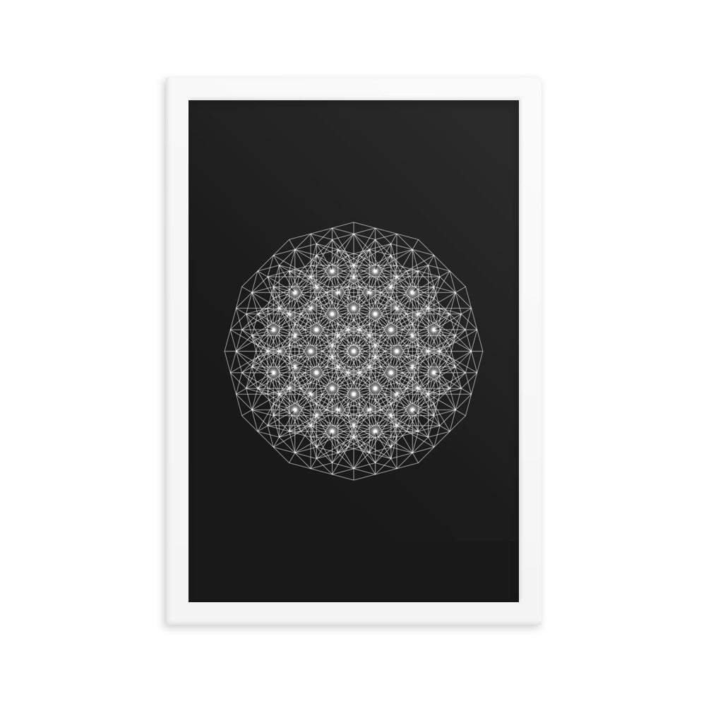 Sacred Geometry Art - Dotty | Framed poster
