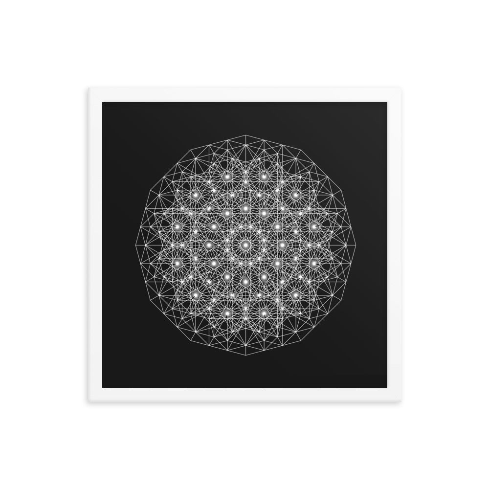 Sacred Geometry Art - Dotty | Framed poster