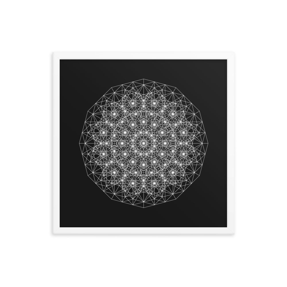 Sacred Geometry Art - Dotty | Framed poster