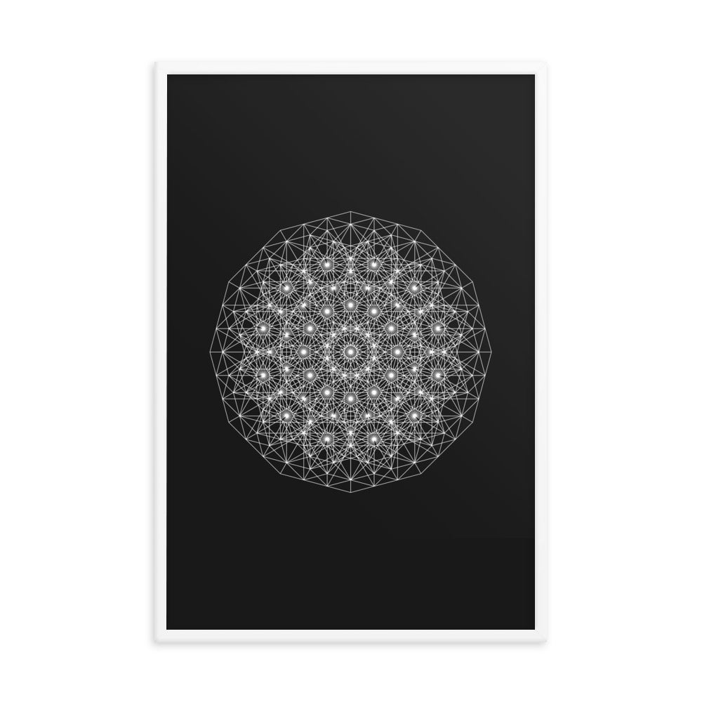 Sacred Geometry Art - Dotty | Framed poster