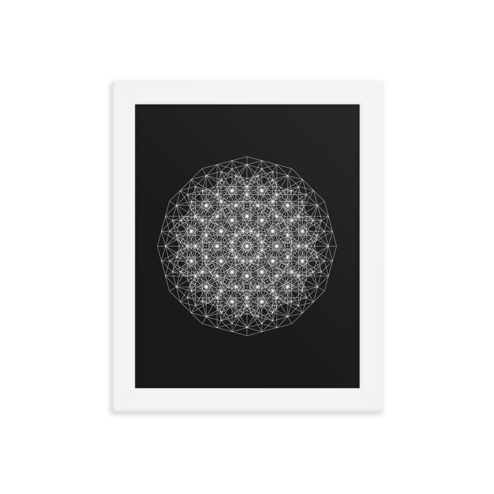 Sacred Geometry Art - Dotty | Framed poster